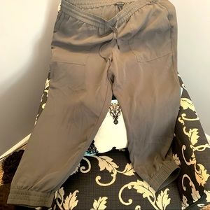 Ann Taylor Army Green Dressy Jogger XL